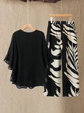 Chill Mode Co-Ord Set Half Sleeve T-shirt & Straight Leg Pant