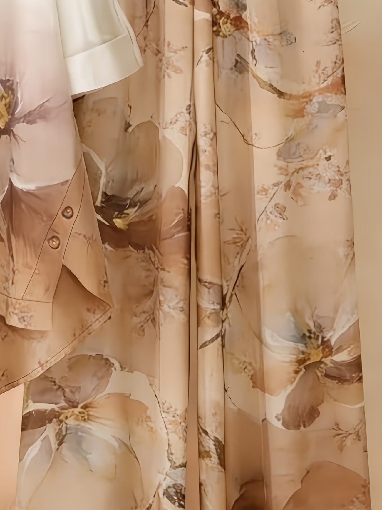 Asymmetrical Top with Floral Gradient Printed Wide-Leg Pants | Bohemian Everyday Style