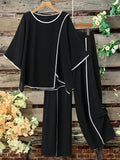 Chill Mode Co-Ord Set Half Sleeve T-shirt & Straight Leg Pant