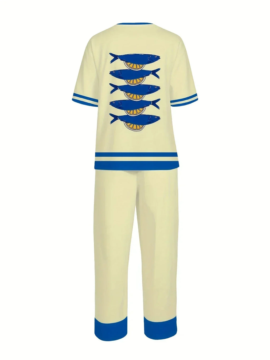 Chill Mode Co-Ord Set Half Sleeve T-shirt & Straight Leg Pant